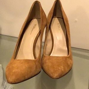 BCBGeneration Camel Suede Clarice Pumps